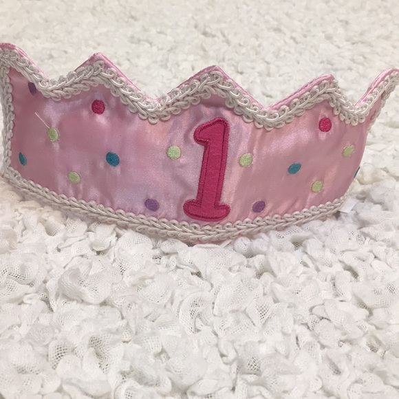 Girls 1st Birthday Crown - Picture 1 of 3